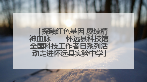 探赜红色基因 赓续精神血脉——怀远县科技馆全国科技工作者日系列活动走进怀远县实验中学