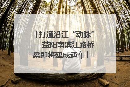 打通沿江“动脉”——益阳南滨江路桥梁即将建成通车