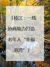 枝江：一线协商助力打造老年人“幸福港湾”
