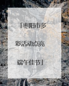 枣阳市多彩活动点亮端午佳节