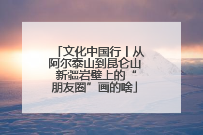 文化中国行丨从阿尔泰山到昆仑山 新疆岩壁上的“朋友圈”画的啥
