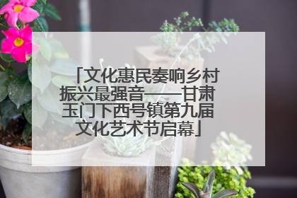 文化惠民奏响乡村振兴最强音——甘肃玉门下西号镇第九届文化艺术节启幕