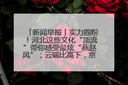 新闻早报丨实力圈粉！河北这些文化“顶流”带你感受最炫“燕赵风”；云端比高下，京津冀风筝高手“花式炫技”>>