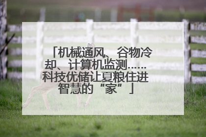 机械通风、谷物冷却、计算机监测……科技优储让夏粮住进智慧的“家”