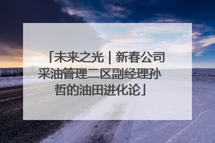 未来之光｜新春公司采油管理二区副经理孙哲的油田进化论
