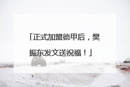 正式加盟德甲后，樊振东发文送祝福！