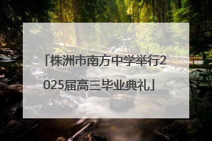 株洲市南方中学举行2025届高三毕业典礼