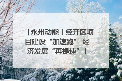 永州动能丨经开区项目建设“加速跑” 经济发展“再提速”