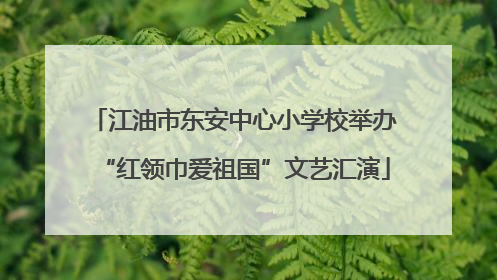 江油市东安中心小学校举办“红领巾爱祖国”文艺汇演