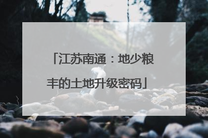 江苏南通：地少粮丰的土地升级密码
