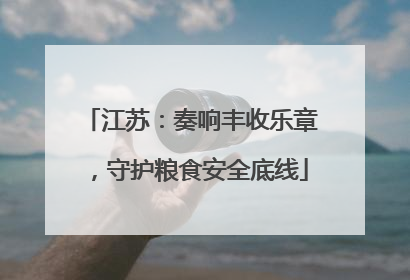 江苏：奏响丰收乐章，守护粮食安全底线