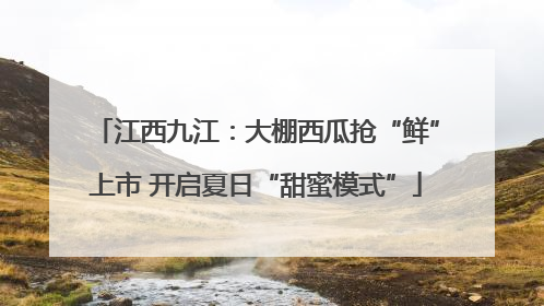 江西九江：大棚西瓜抢“鲜”上市 开启夏日“甜蜜模式”