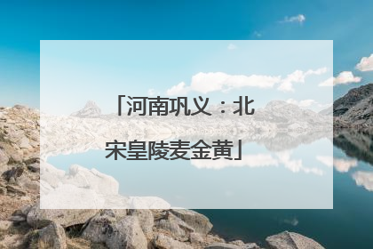 河南巩义：北宋皇陵麦金黄