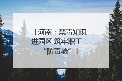 河南：禁毒知识进园区 筑牢职工“防毒墙”