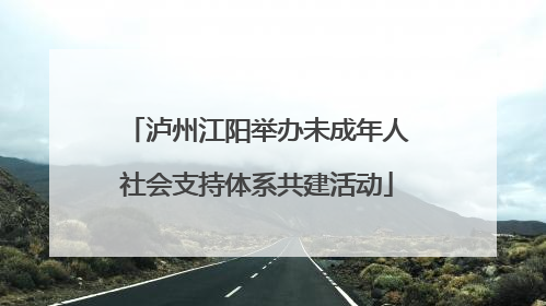 泸州江阳举办未成年人社会支持体系共建活动