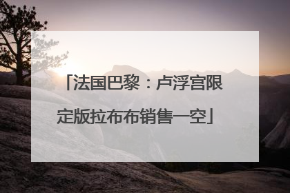 法国巴黎：卢浮宫限定版拉布布销售一空