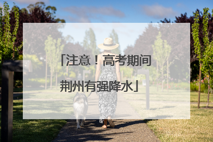 注意！高考期间荆州有强降水