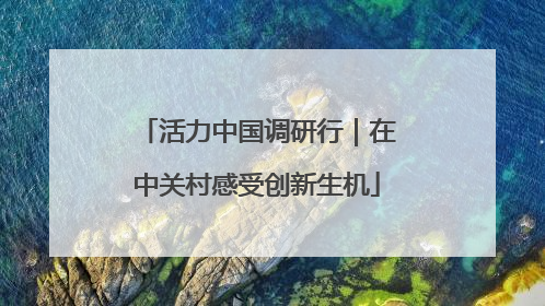 活力中国调研行｜在中关村感受创新生机