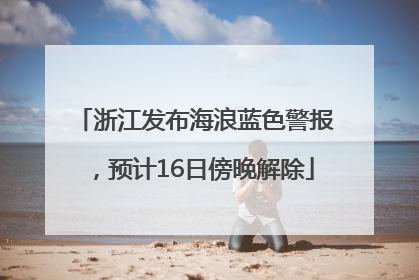 浙江发布海浪蓝色警报，预计16日傍晚解除