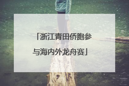 浙江青田侨胞参与海内外龙舟赛