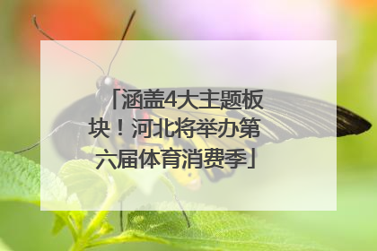 涵盖4大主题板块！河北将举办第六届体育消费季