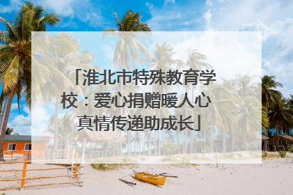 淮北市特殊教育学校：爱心捐赠暖人心 真情传递助成长