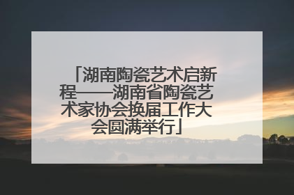 湖南陶瓷艺术启新程——湖南省陶瓷艺术家协会换届工作大会圆满举行