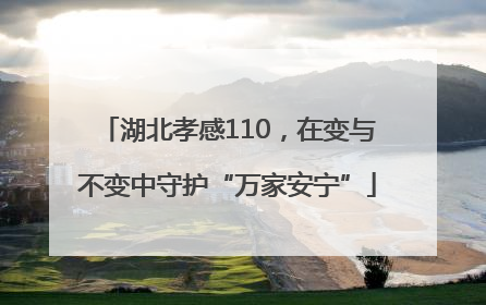 湖北孝感110，在变与不变中守护“万家安宁”