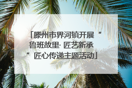 滕州市界河镇开展“鲁班故里· 匠艺新承”匠心传递主题活动