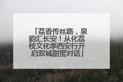 荔香传丝路，泉韵汇长安！从化荔枝文化季西安行开启双城甜蜜对话