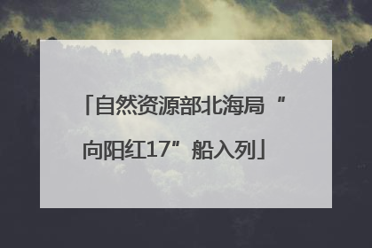 自然资源部北海局“向阳红17”船入列
