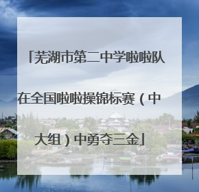 芜湖市第二中学啦啦队在全国啦啦操锦标赛（中大组）中勇夺三金