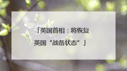 英国首相：将恢复英国“战备状态”
