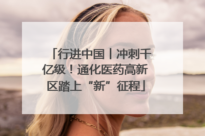 行进中国丨冲刺千亿级！通化医药高新区踏上“新”征程