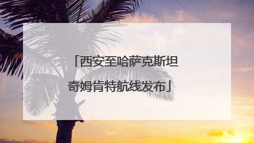 西安至哈萨克斯坦奇姆肯特航线发布