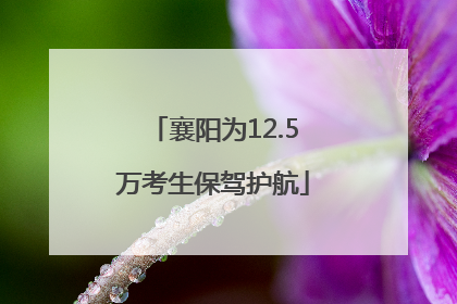 襄阳为12.5万考生保驾护航