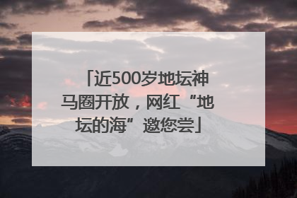 近500岁地坛神马圈开放，网红“地坛的海”邀您尝