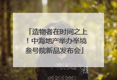 造物者在时间之上！中海地产举办峯境叁号院新品发布会