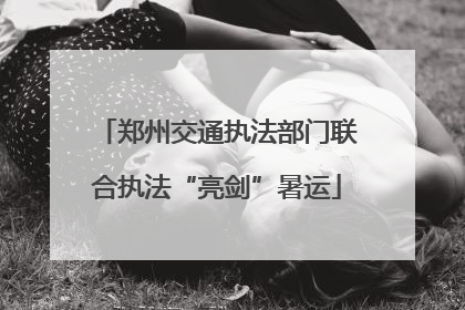 郑州交通执法部门联合执法“亮剑”暑运