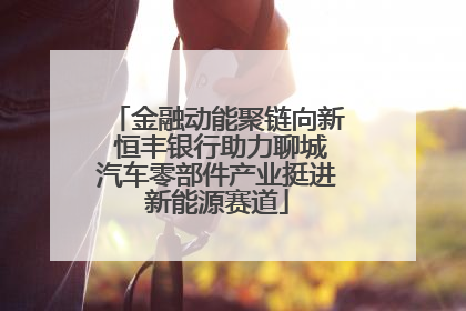 金融动能聚链向新 恒丰银行助力聊城汽车零部件产业挺进新能源赛道
