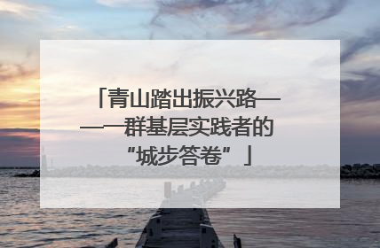 青山踏出振兴路——一群基层实践者的“城步答卷”