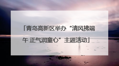 青岛高新区举办“清风拂端午 正气润童心”主题活动