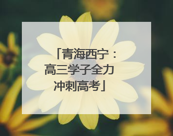 青海西宁：高三学子全力冲刺高考