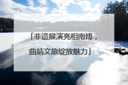 非遗展演亮相南博，曲靖文旅绽放魅力