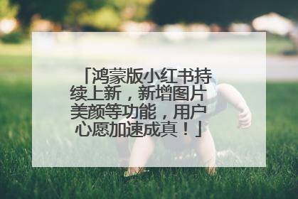 鸿蒙版小红书持续上新，新增图片美颜等功能，用户心愿加速成真！