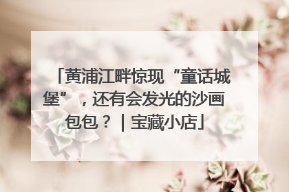黄浦江畔惊现“童话城堡”，还有会发光的沙画包包？｜宝藏小店