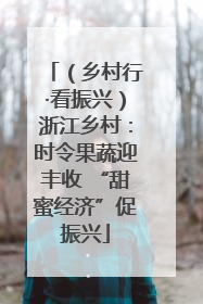 （乡村行·看振兴）浙江乡村：时令果蔬迎丰收 “甜蜜经济”促振兴