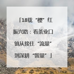 18载“樱”红振兴路：看茶业口镇从接住“流量”到深耕“留量”