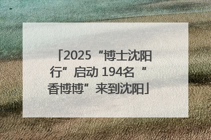 2025“博士沈阳行”启动 194名“香博博”来到沈阳