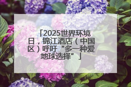 2025世界环境日，锦江酒店（中国区）呼吁“多一种爱地球选择”